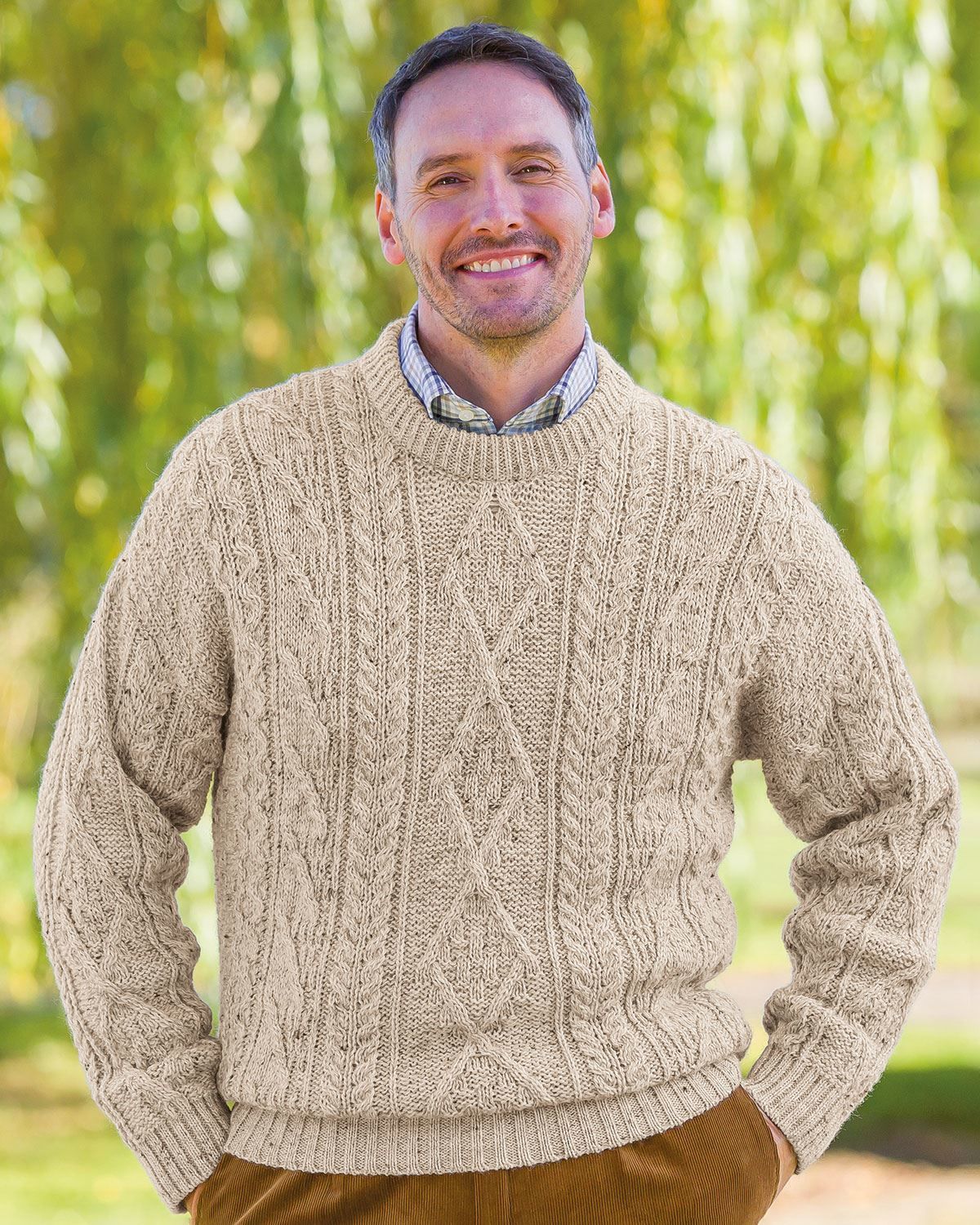 Oatmeal Aran Sweater